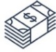 banded stack of money icon